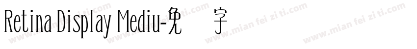 Retina Display Mediu字体转换
